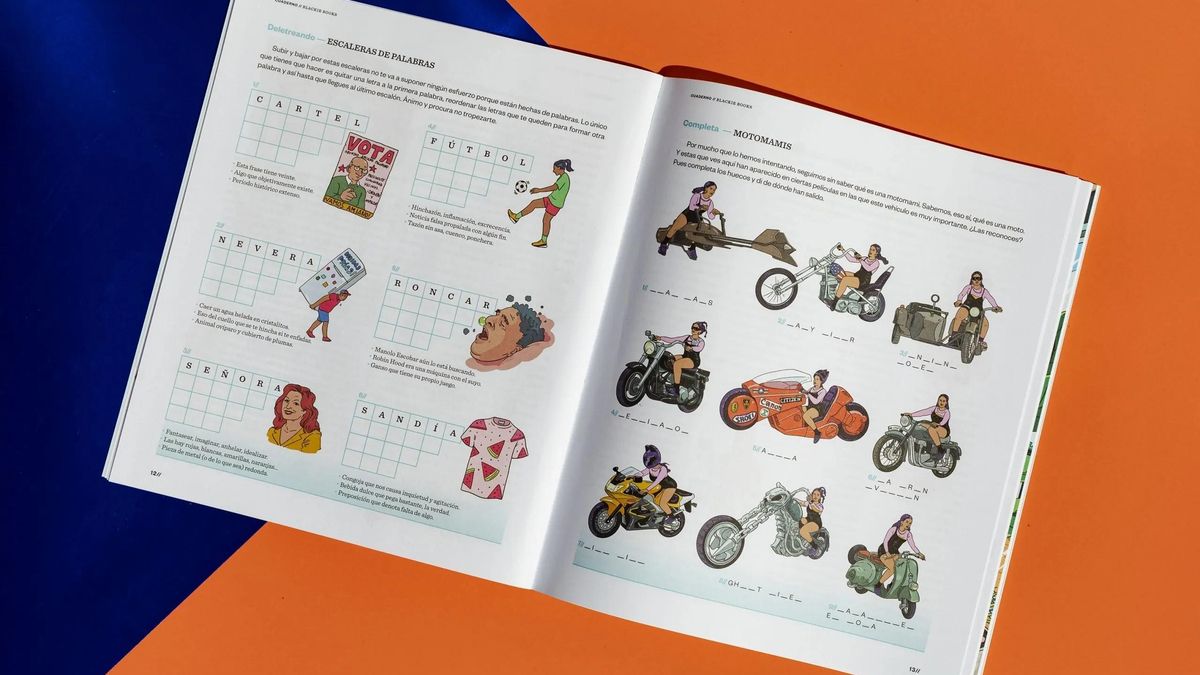Imagen de uno de los cuadernos de actividades para adultos de Blackie Books