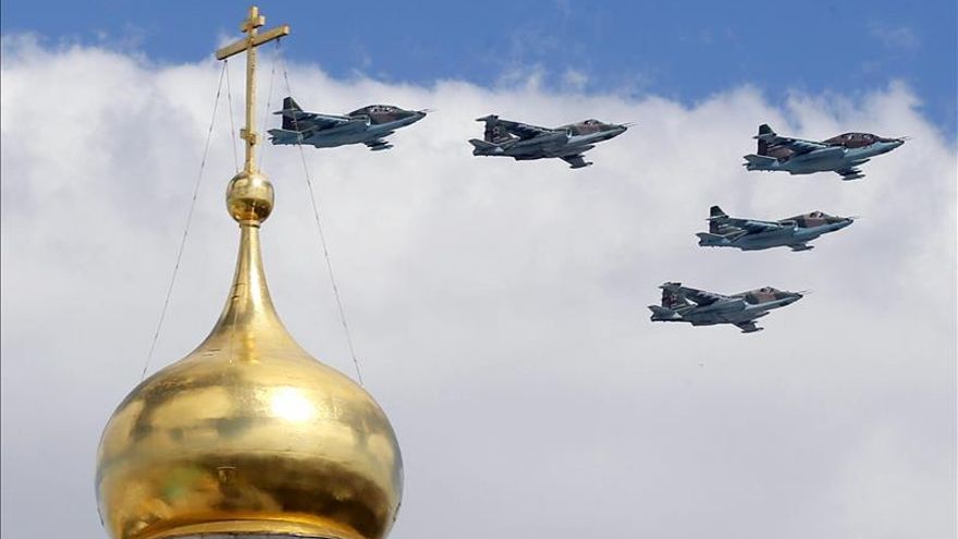 Cazas rusos de última generación ensayan bombardeos en Crimea