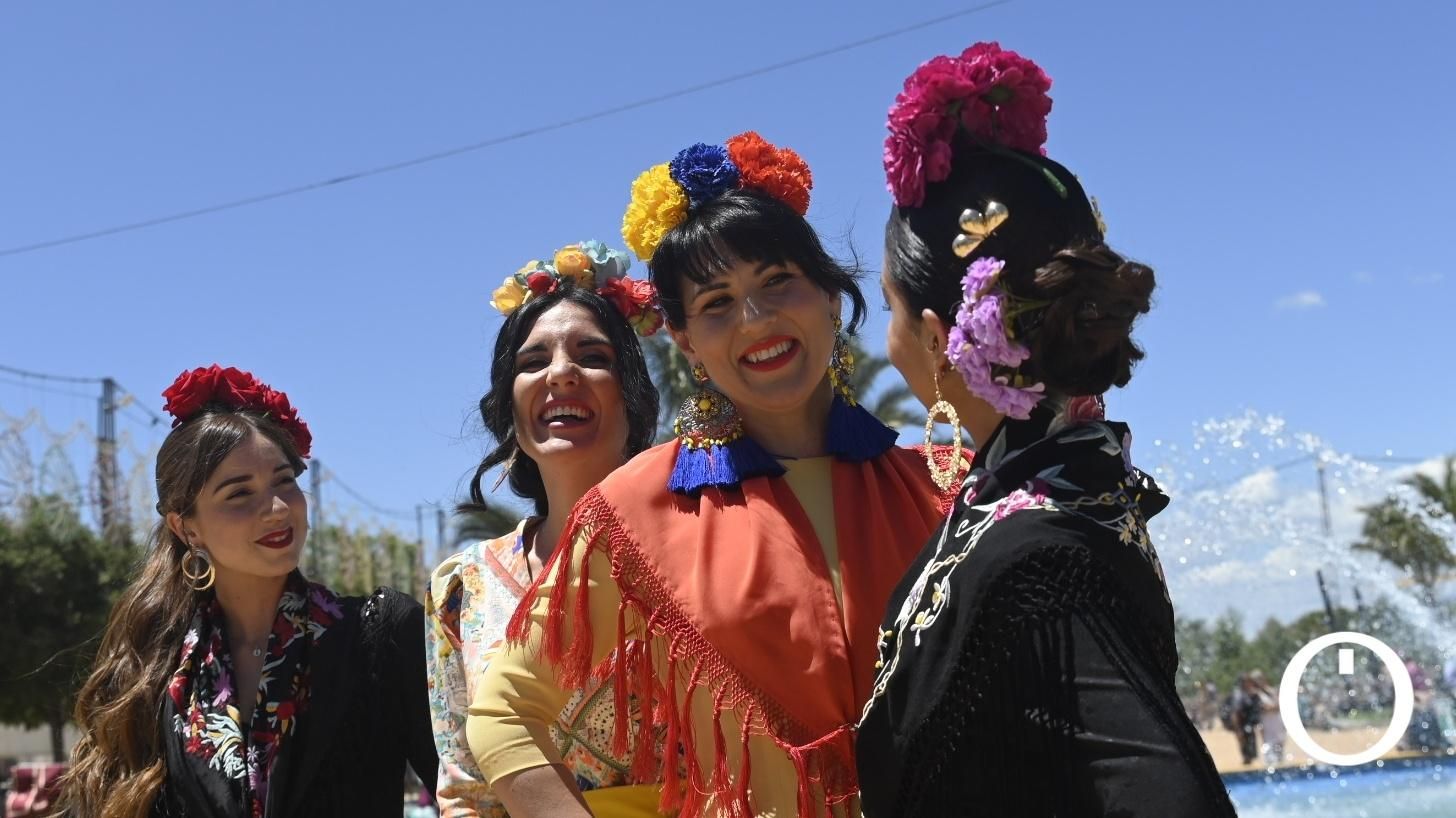 Ambiente de domingo en la feria