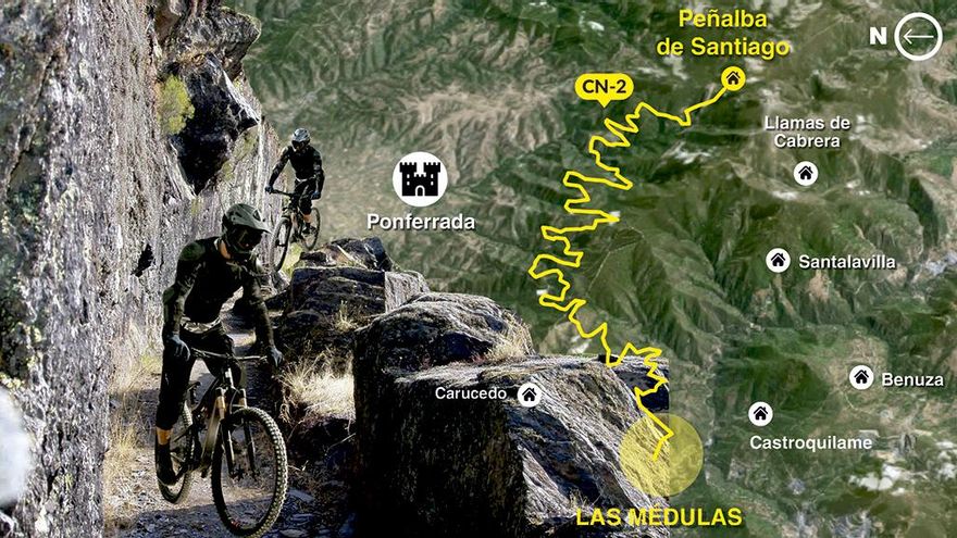 La polvareda del proyecto para hacer pasar bicis por canales romanos con meta en el Patrimonio Mundial de Las Médulas