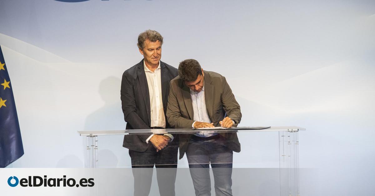 Feijóo calla sobre la gestión de Mazón en el primer aniversario de la dana e ignora sus normas para no abrir la sucesión