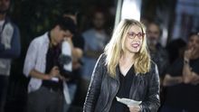 María Eugenia Rodríguez Palop, en un acto de Podemos en Mérida, el 28 de marzo de 2019.