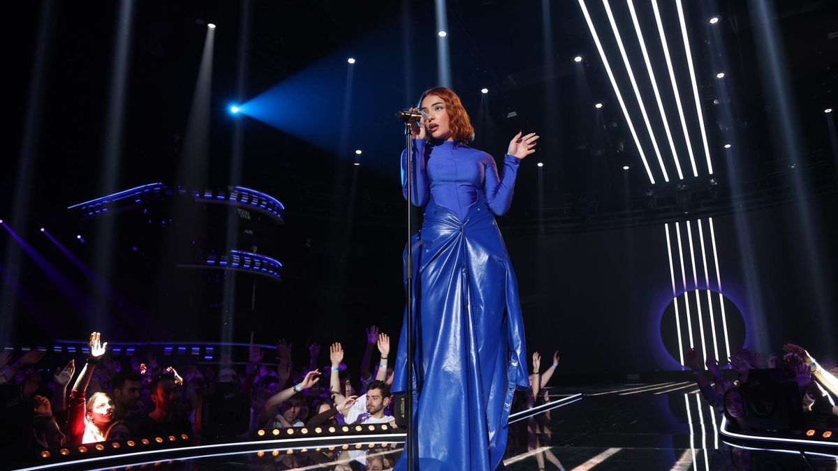 Violeta, durante su actuación en la Gala 0