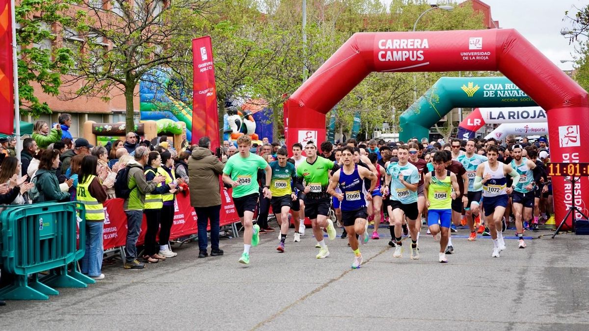 Más de 1.700 corredores en la Carrera Campus de la Universidad de La Rioja