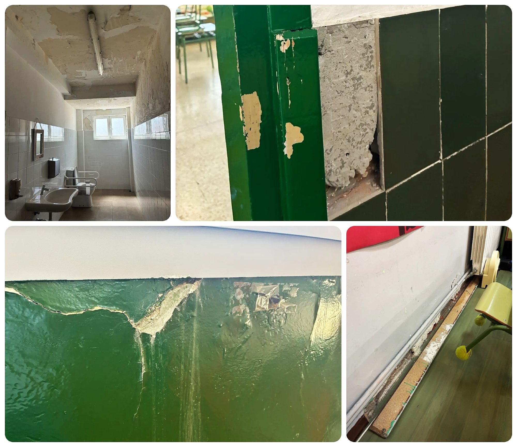 Estado del interior del Colegio Trepalio.