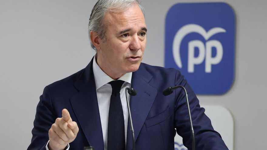 Archivo - El presidente del Partido Popular de Aragón, Jorge Azcón.