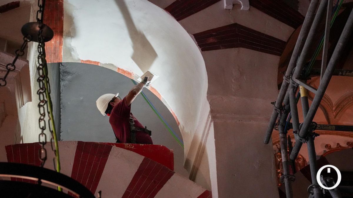 Visita de la consejera Patricia del Pozo a las obras de restauración de la Mezquita de Córdoba