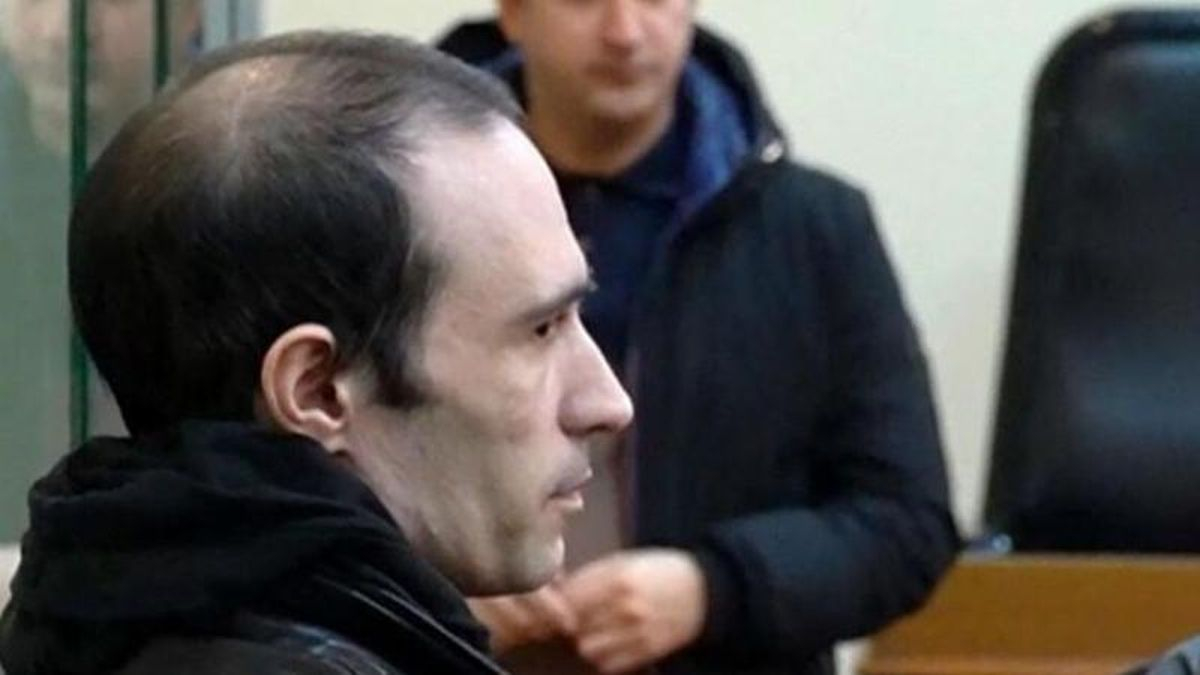 El ciudadano francés Martin Ryan, durante el juicio por espionaje en Baku (Azerbayán).