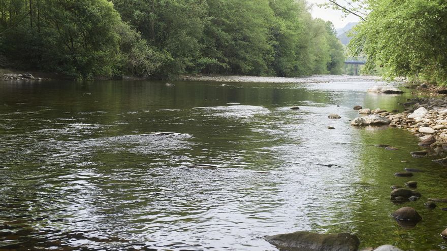 Uno tramos de río en Cantabria.