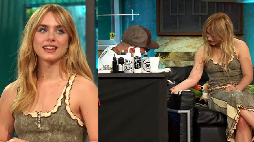 Clara Galle se hace un tatuaje en 'La Revuelta' y recuerda el día que fue a Urgencias tras visitar 'La Resistencia'