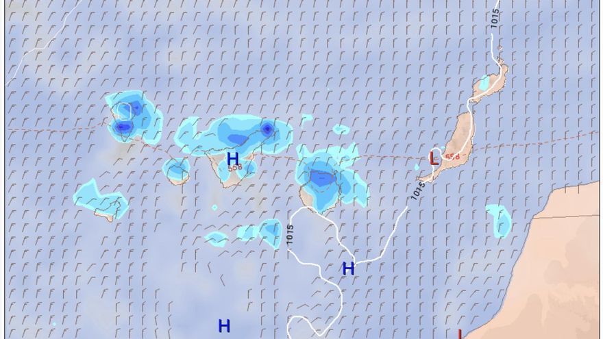 La lluvia regresa a Canarias este fin de semana