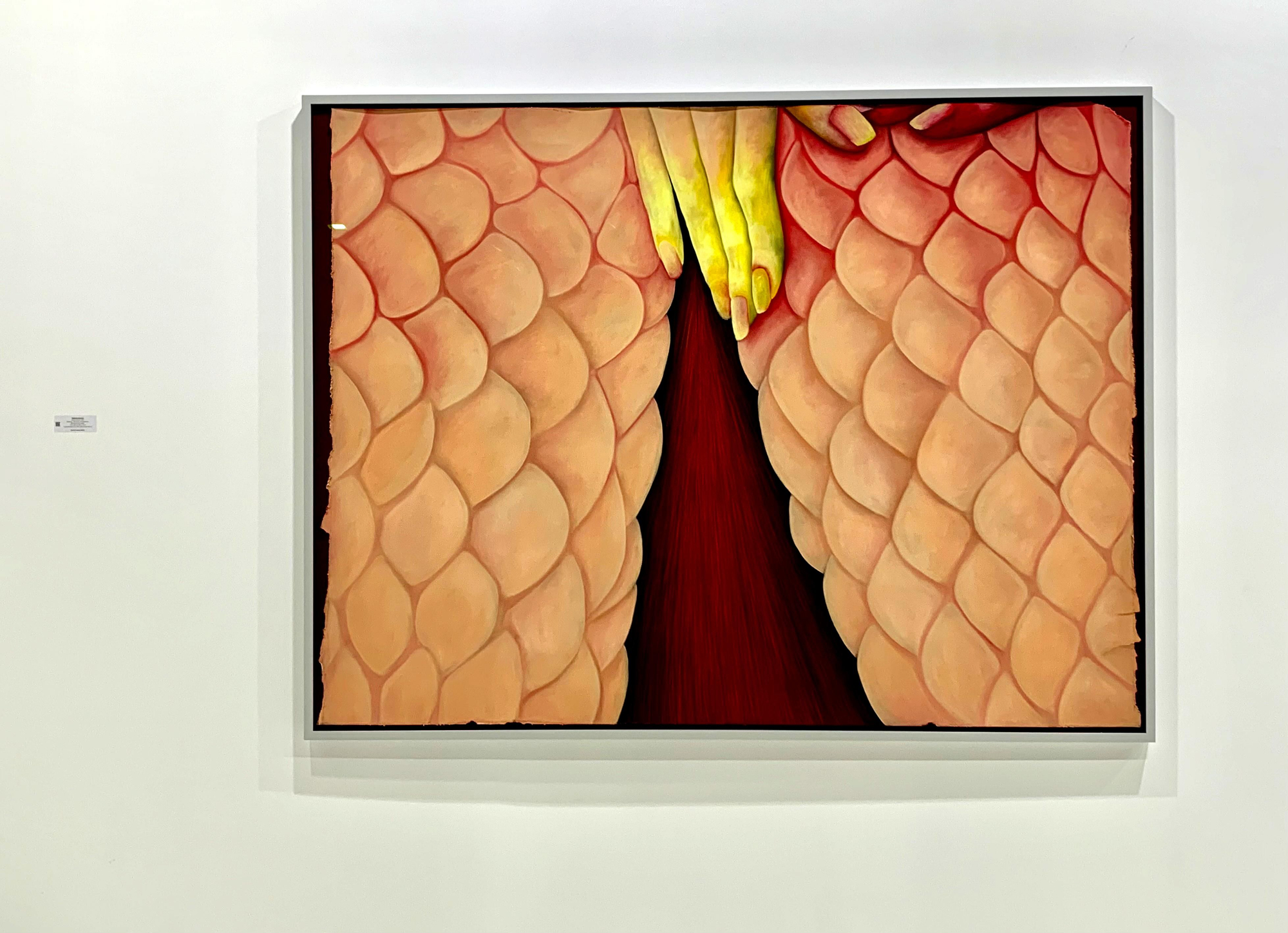 Cuadro de Rebecca Ackroyd en la galería Peres Projects