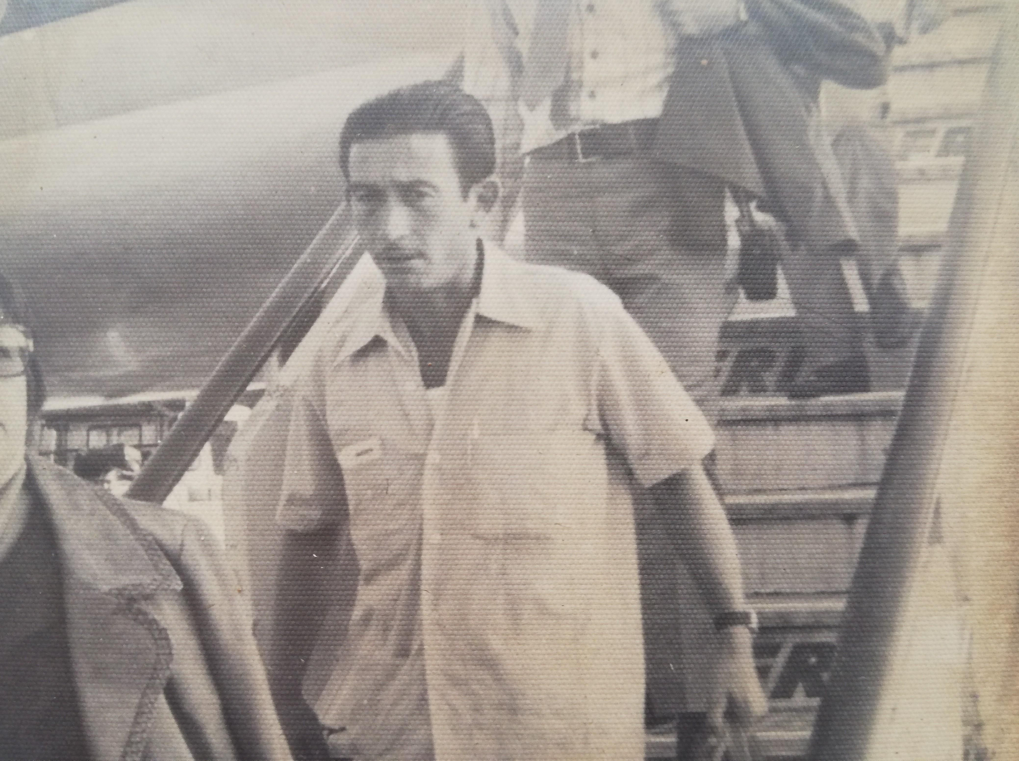 Isidro Francisco, retornando de Venezuela en los años 70.