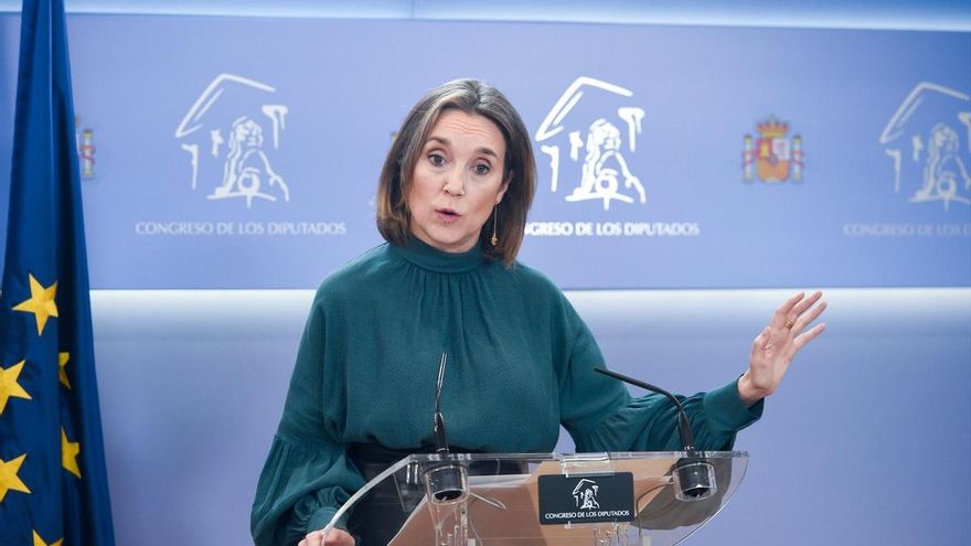 La secretaria del PP, Cuca Gamarra, este lunes