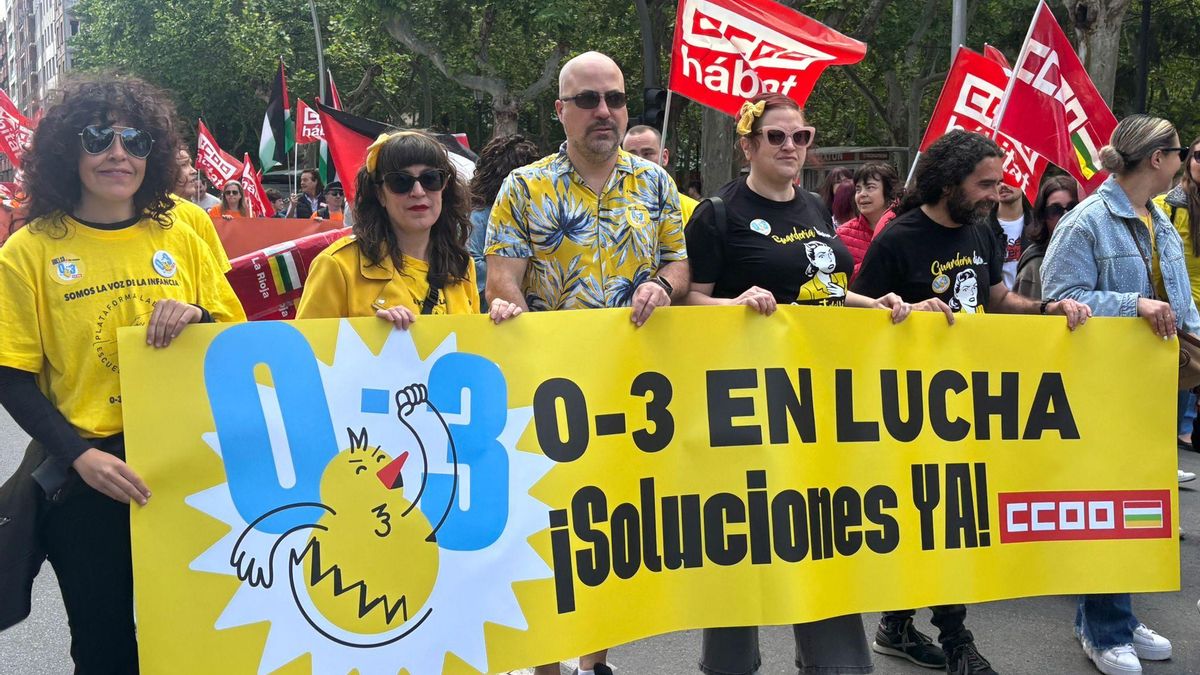 Manifestación del Primero de Mayo en Logroño