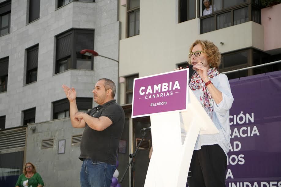 María Nebot, candidata de Podemos al Cabildo de Gran Canaria. (ALEJANDRO RAMOS)