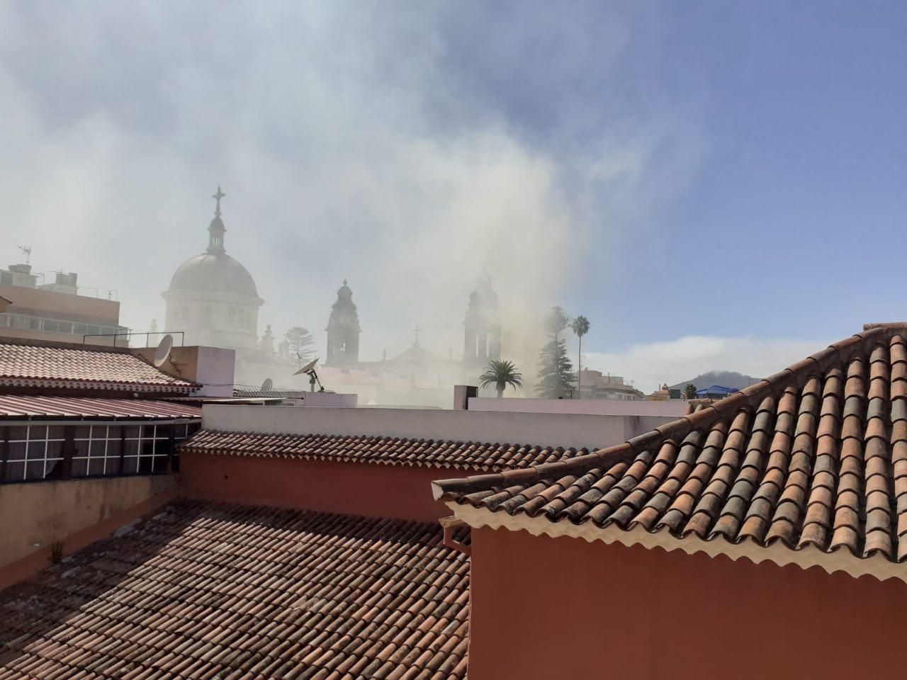 Incendio en el Ateneo de La Laguna