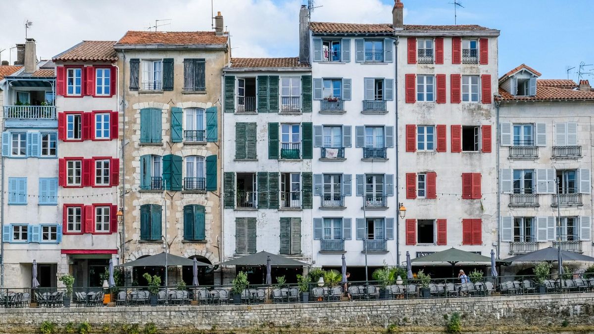 Bayonne y sus casas de colores.