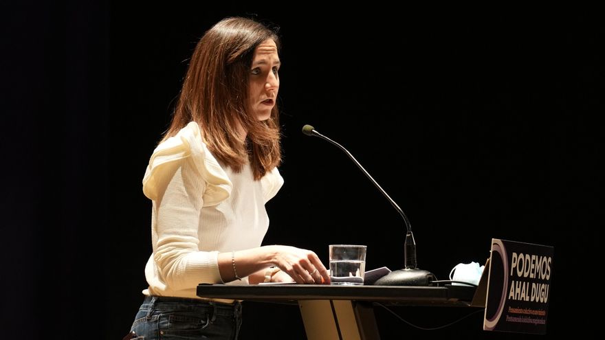 La secretaria general de Podemos y ministra de Derechos Sociales y Agenda 2030, Ione Belarra