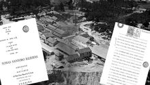 Acta notarial de la creación de Zeltia el 3 de agosto de 1939 e instalaciones en los años 50, imágenes del libro ‘Obella Vidal, investigador, empresario e galeguista’ (Ricardo Gurriarán, Foro Enrique Peinador, 2009)