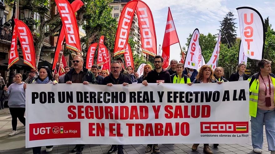 Los sindicatos reclaman en Logroño visibilidad para las enfermedades profesionales y un nueva Ley de Riesgos Laborales