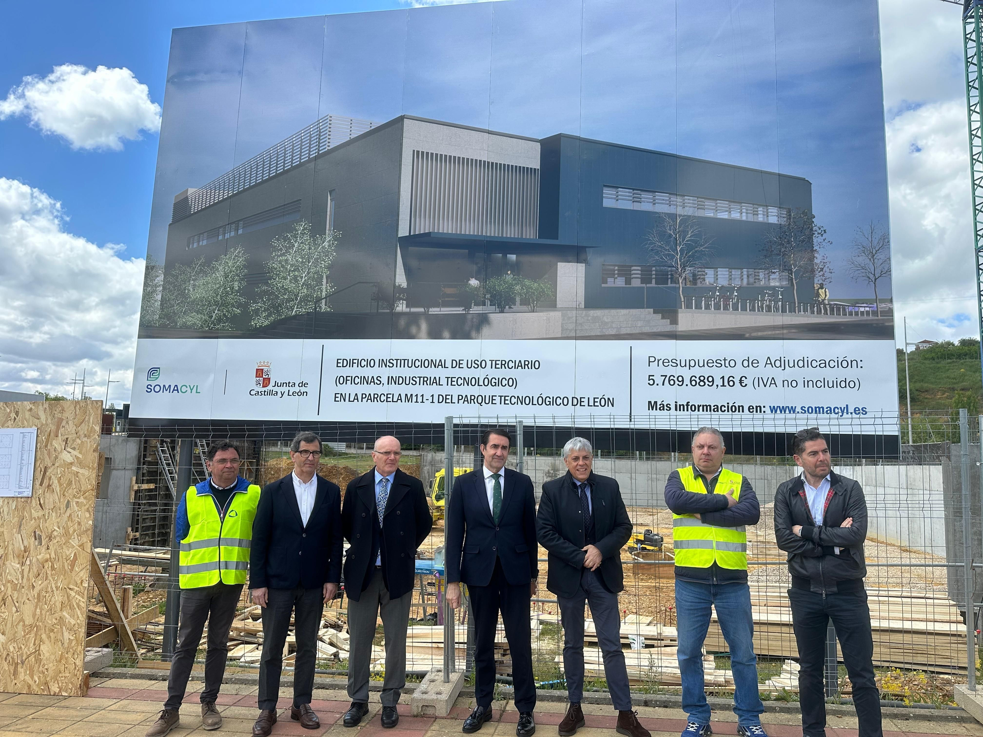 Somacyl, empresa de la Junta, acomete la ampliación y nuevos edificios del Parque Tecnológico de León.