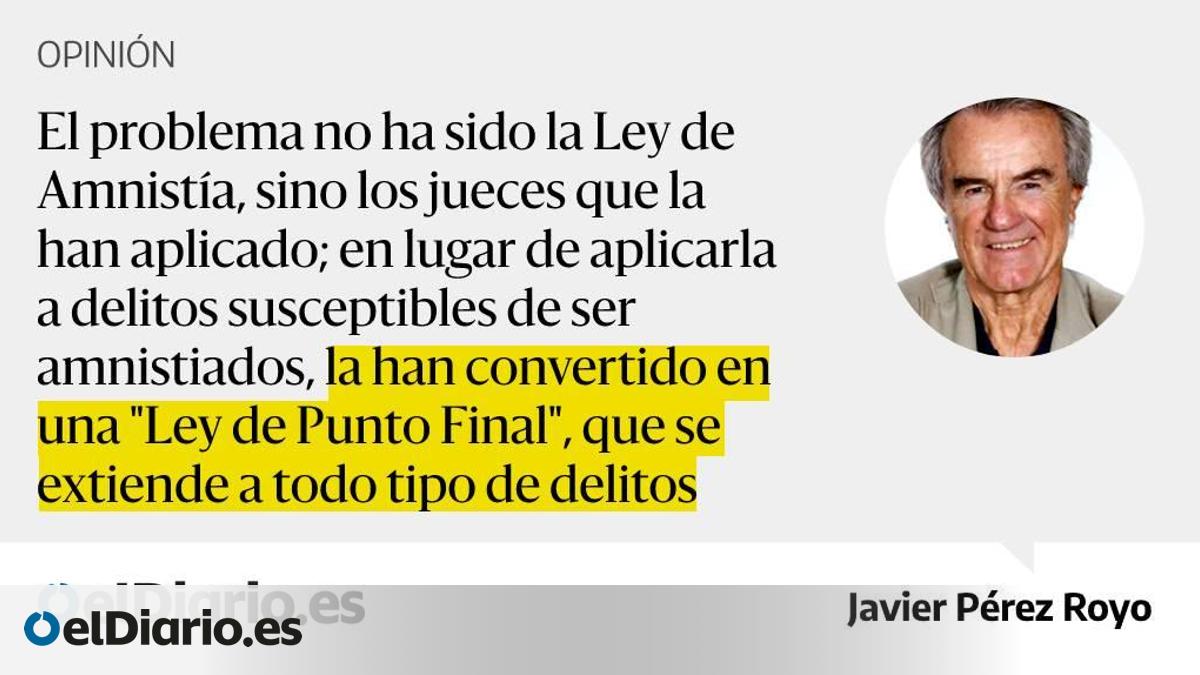 La Ley de Amnistía no es el problema
