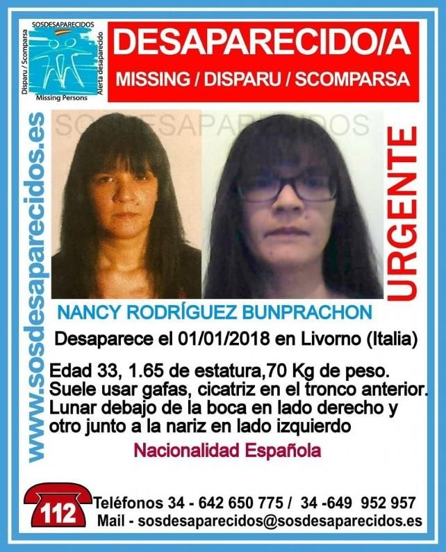 Cartel difundido para la localización de la mujer berciana.