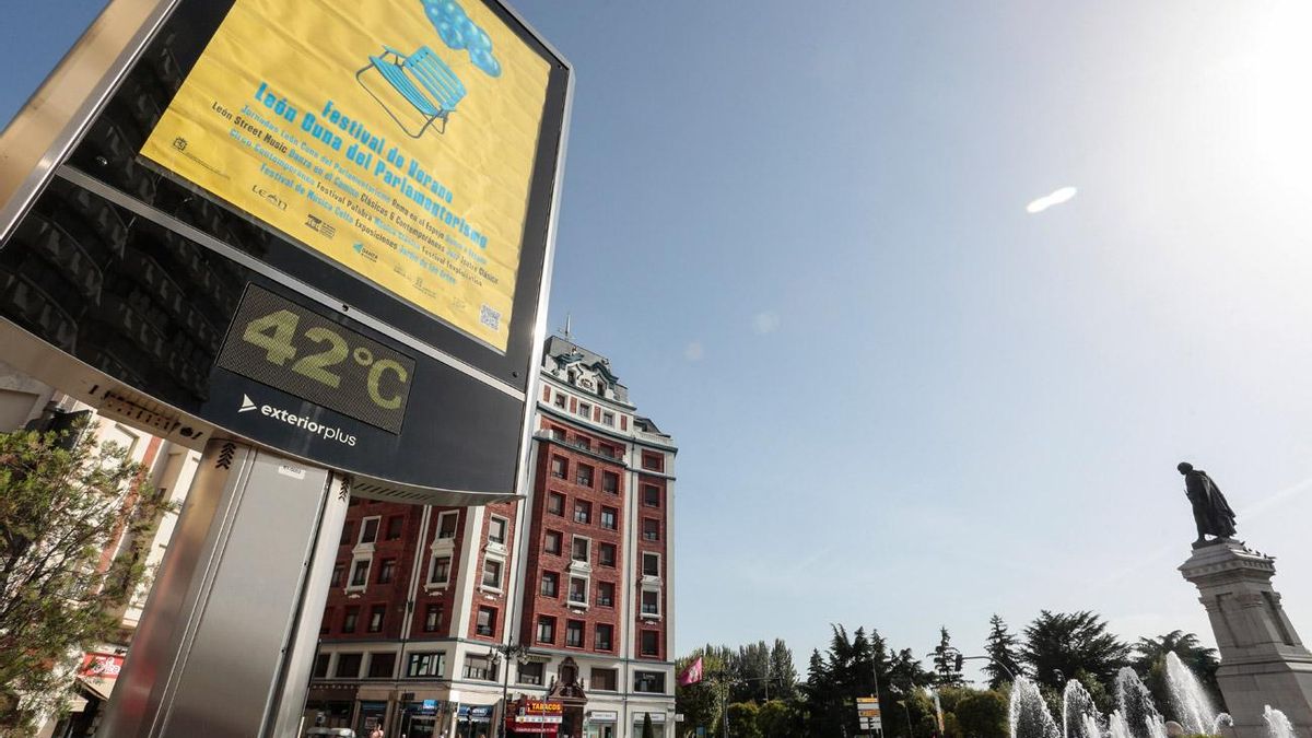 Ola de calor en León.