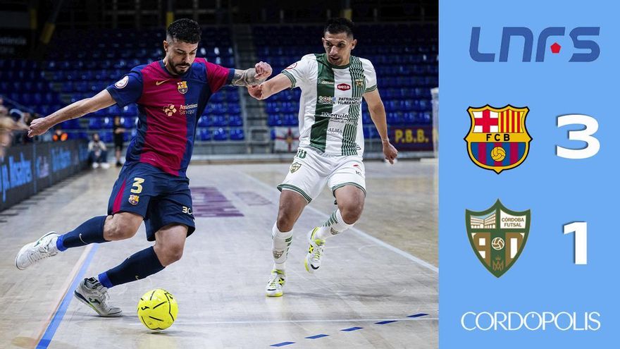 El Córdoba Patrimonio desafía al FC Barcelona, pero no evita la derrota en el último baile liguero