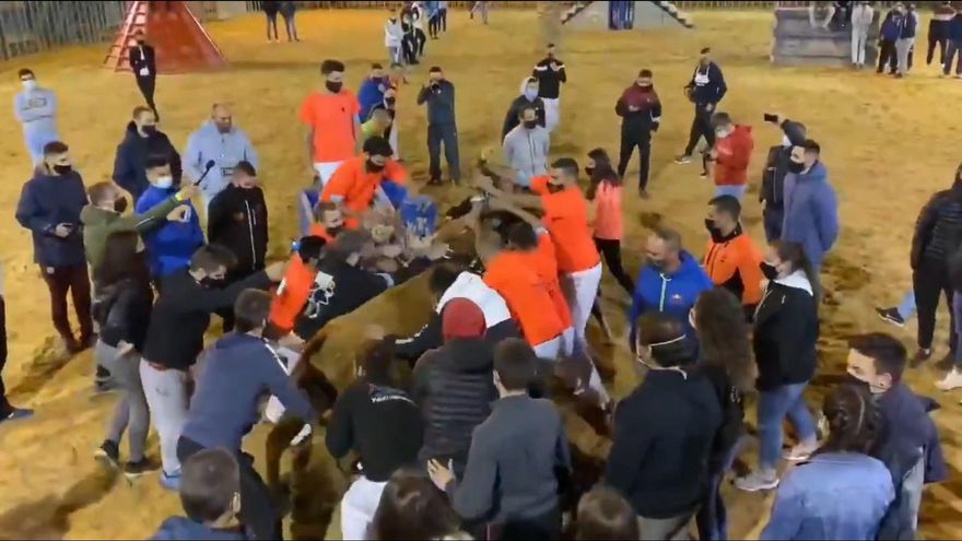 Imagen de un momento de la celebración del festejo taurino en Vila-real.