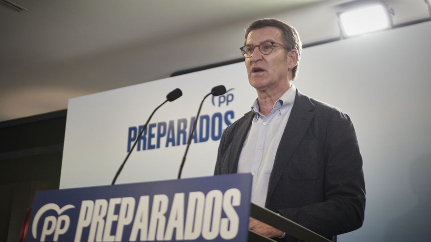 El presidente de la Xunta de Galicia y candidato a presidir el PP, Alberto Núñez Feijóo