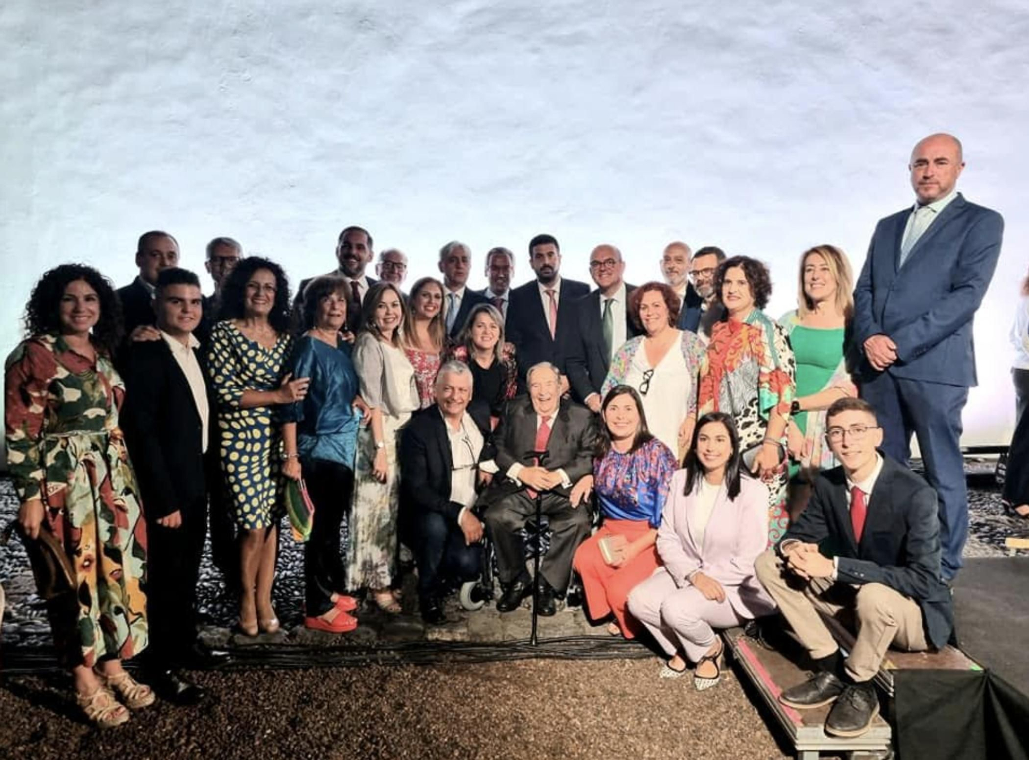 Jerónimo Saavedra con socialistas de La Palma.