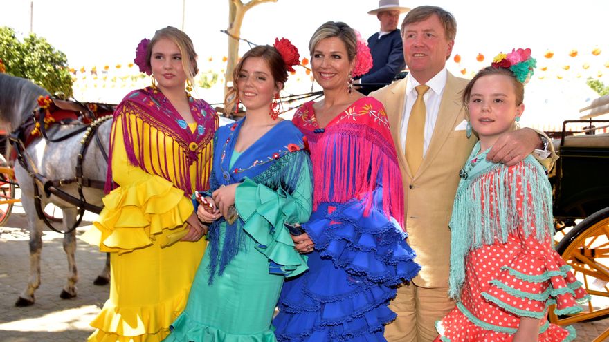 La reina de Países Bajos vuelve a la Feria de Abril, donde conoció al rey Guillermo