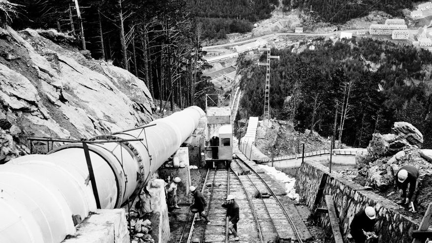 Central hidroeléctrica situada encima de Canfranc