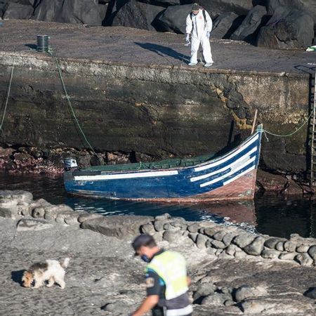Patera llegada a Punta Mujeres, en Lanzarote