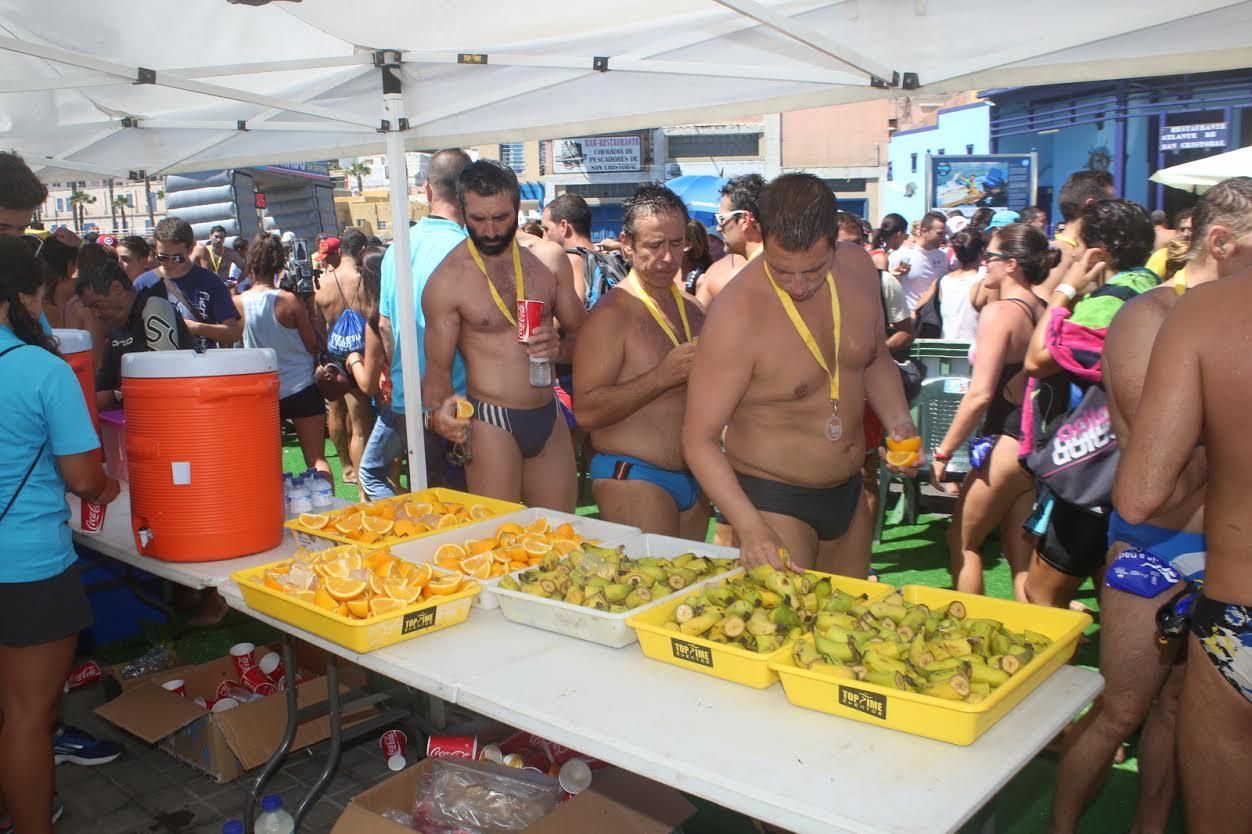 Travesía a nado La Laja-San Cristóbal. (ALEJANDRO RAMOS)
