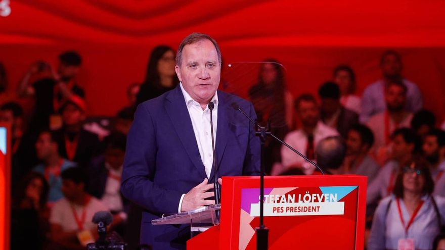 El presidente del PES, Stefan Löfven, en la GPM de este sábado en Barcelona