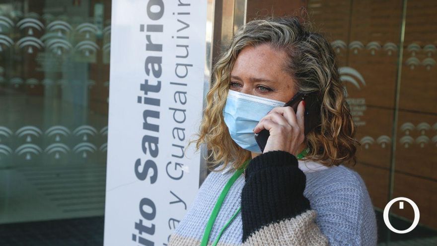 Pilar Conde, rastreadora Covid en el centro Carlos Castilla del Pino