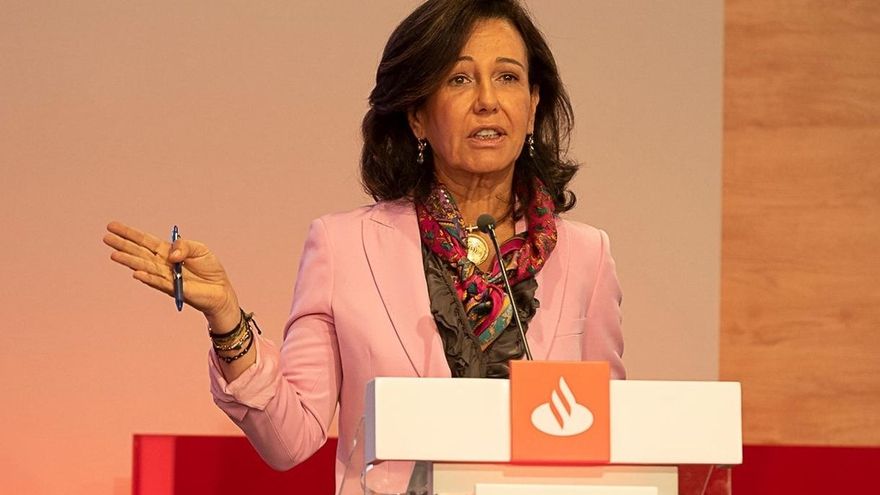 La presidenta del Banco Santander, Ana Botín, en una imagen de archivo.