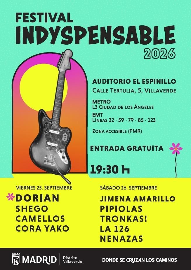 Cartel del festival Indyspensable 2026