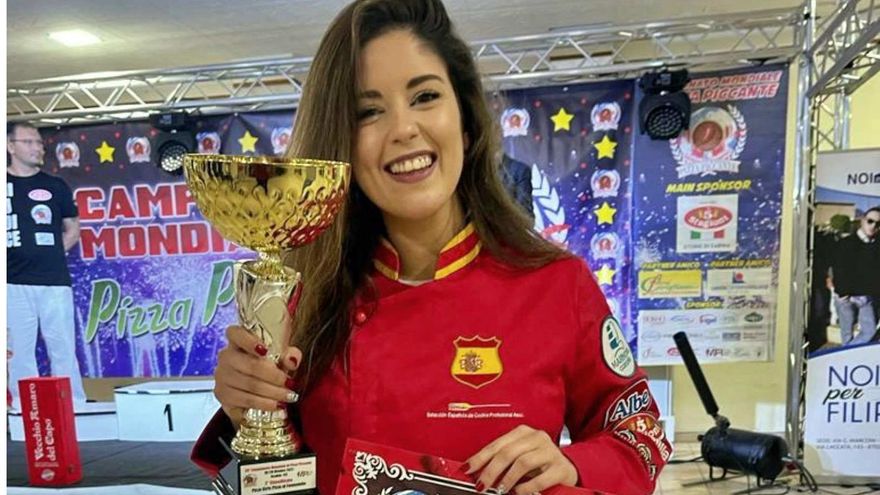 Rocío Marquina, del restaurante Marquinetti en Tomelloso, subcampeona del mundo de pizza picante