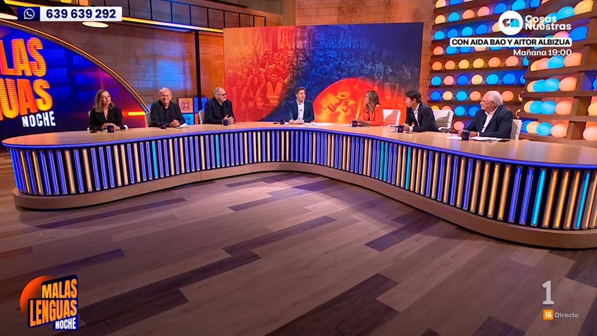Panorámica de 'Malas lenguas noche' en La 1