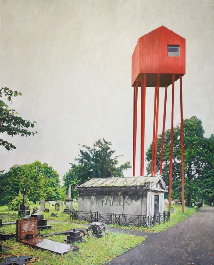 Al fin una casa 4 (óleo sobre lino)