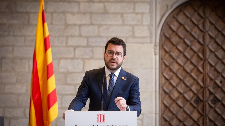 El presidente de la Generalitat, Pere Aragonès,en una imagen de archivo.