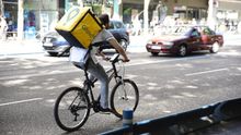 Un repartidor de Glovo, en una imagen de archivo.