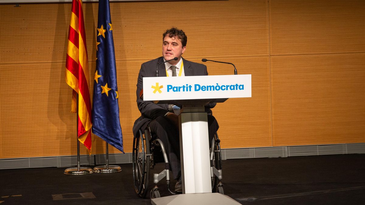 El presidente del PDeCAT, David Bonvehí, en un Consell Nacional del PDeCAT