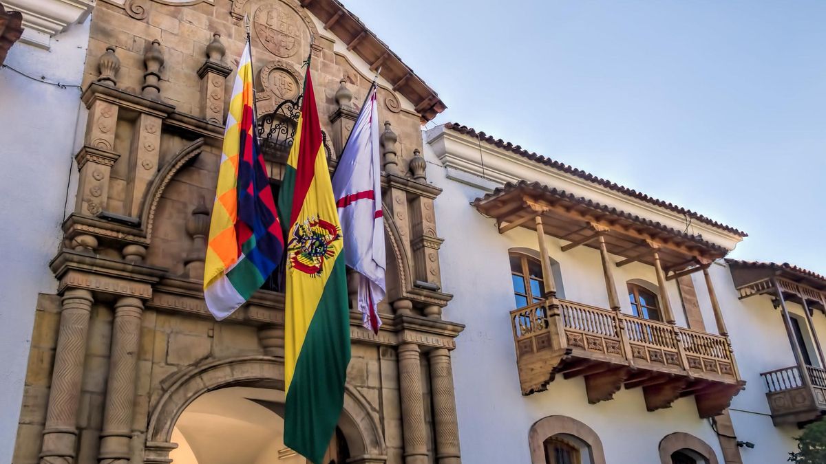 Puerta monumental. El casco histórico de Sucre es un ejemplo magnífico de arquitectura virreinal.