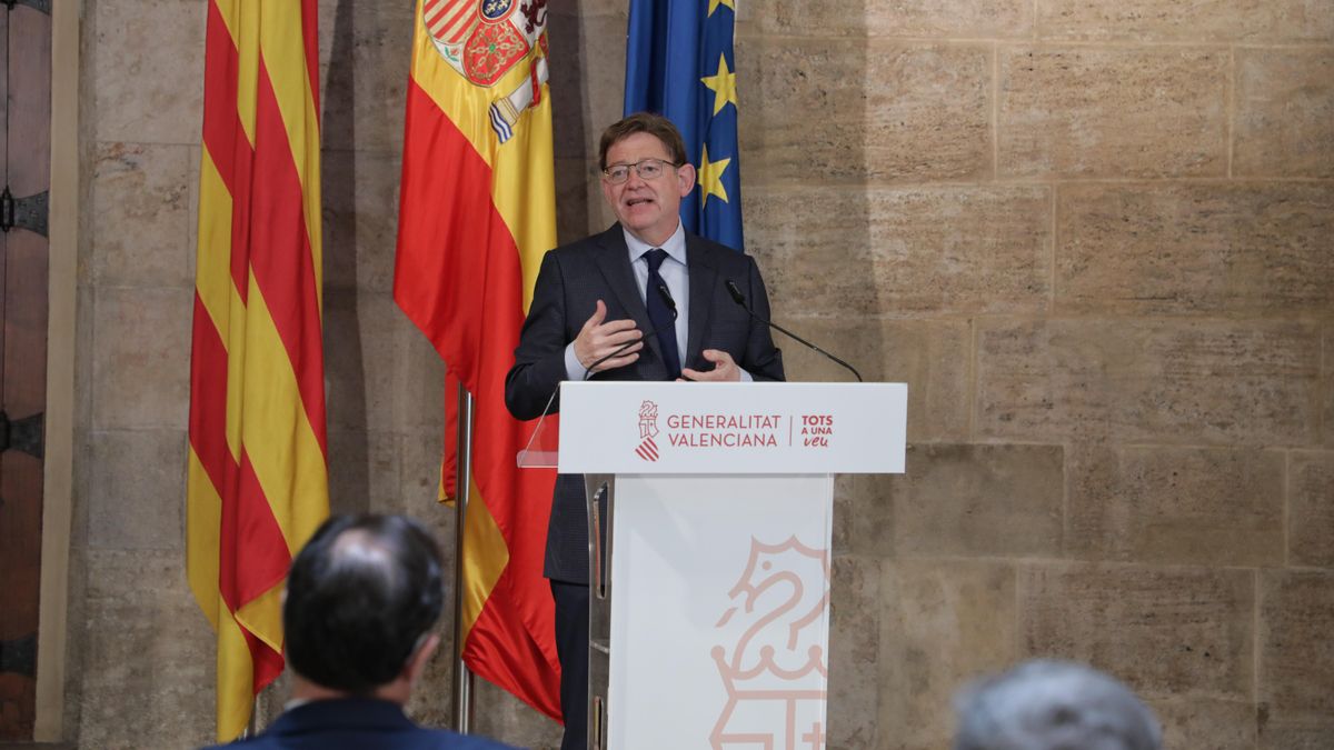 El president de la Generalitat Valenciana, Ximo Puig, en el Palau.