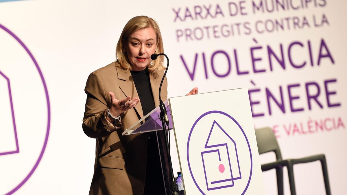 Natàlia Enguix, durante la inauguración de la asamblea de la Red de Municipios Protegidos contra la Violencia de Género.